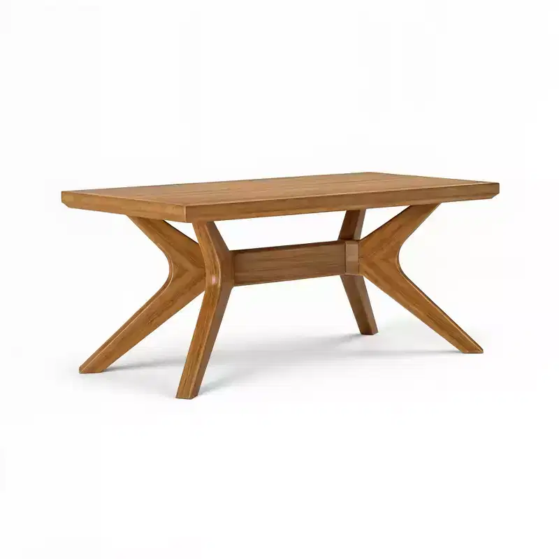 Cross Leg Rectangular Coffee Table (40in x 20in / 1020mm x 510mm)