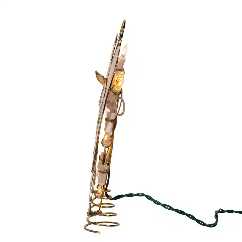 Kurt Adler 9.5 UL 10-Light Capiz Angel Treetop