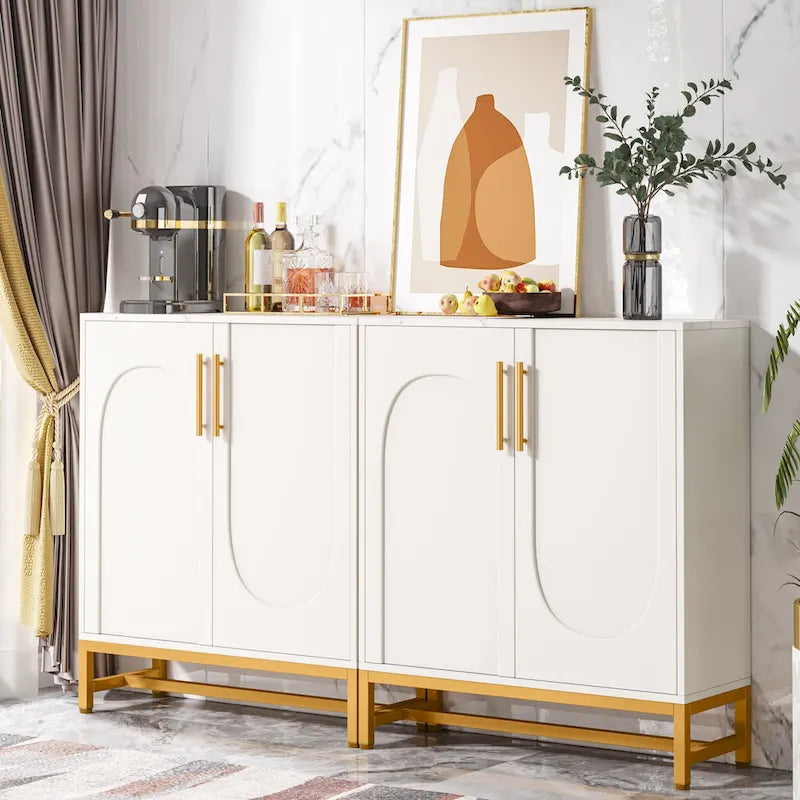 Sideboard Buffet Storage Cabinet with Doors for Kitchen Dining Room