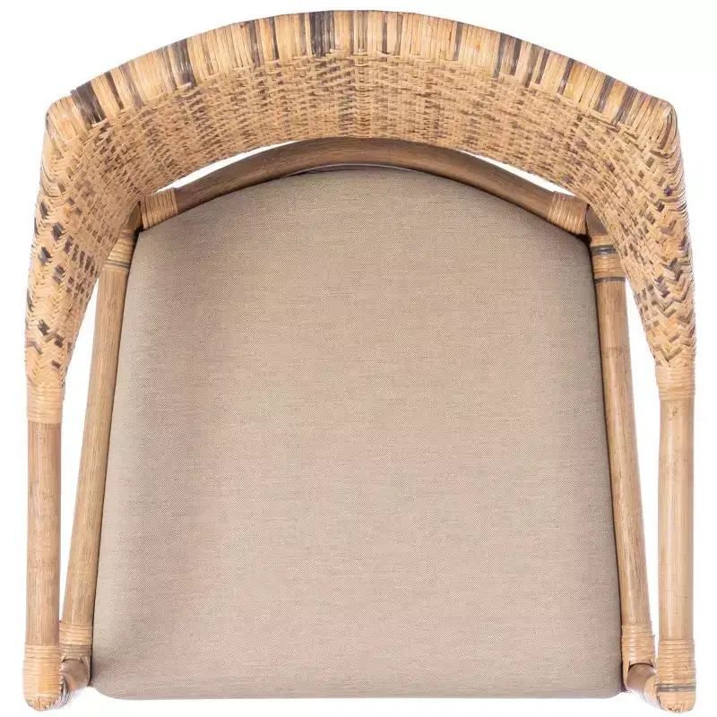 Carlo Arm Chair - SEA4002A - Brown&Honey/Beige - Safavieh