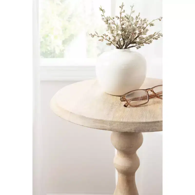 Kate and Laurel Tourneaux Wood Side Table