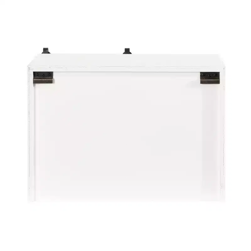 Kate and Laurel Cates Wood Floating Side Table with Cabinet