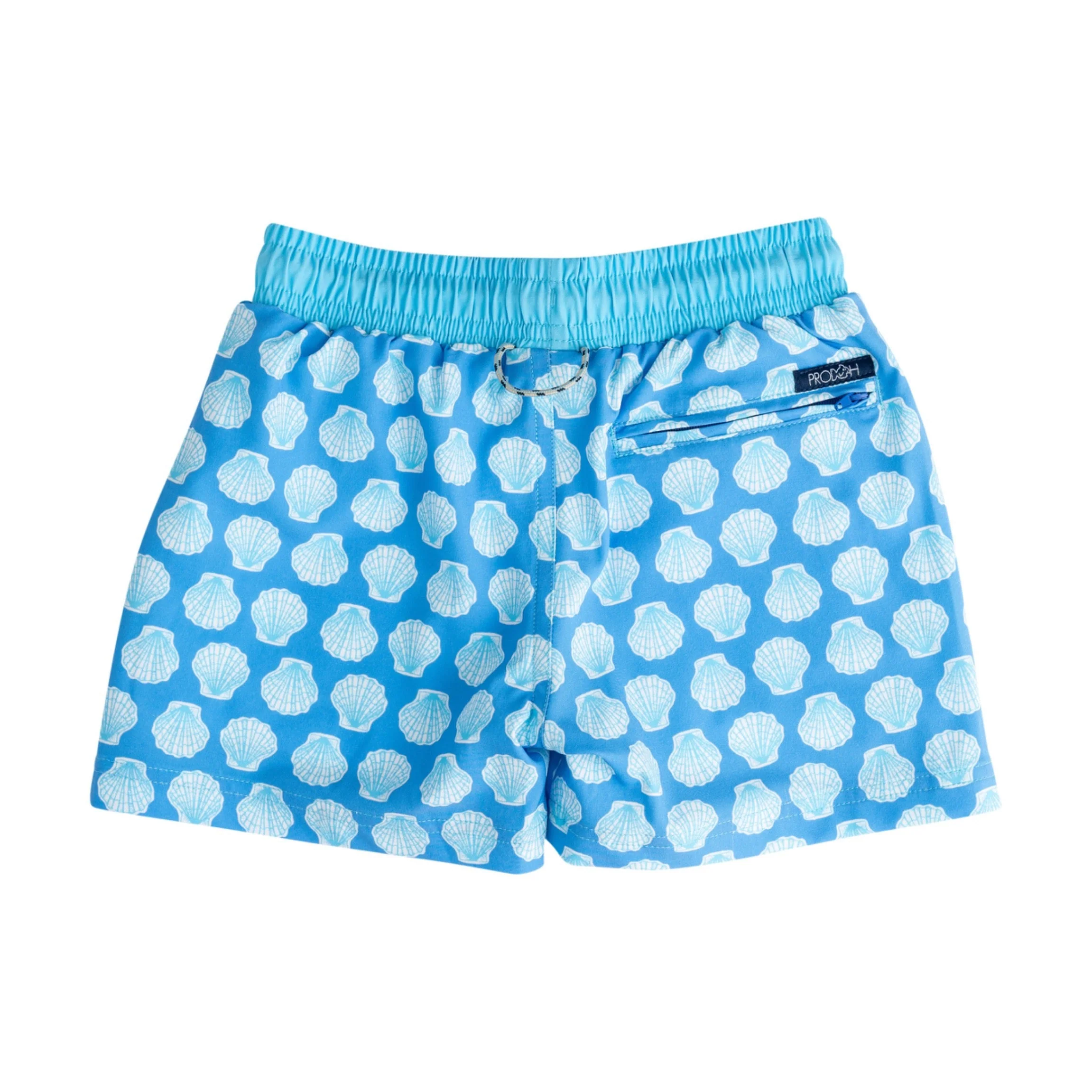 Boys' Boogie Board Swim Trunks Seashell Print