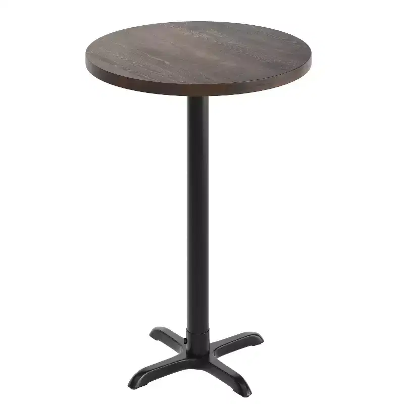 Round Solid Wood Commercial Indoor Tabletop with 22