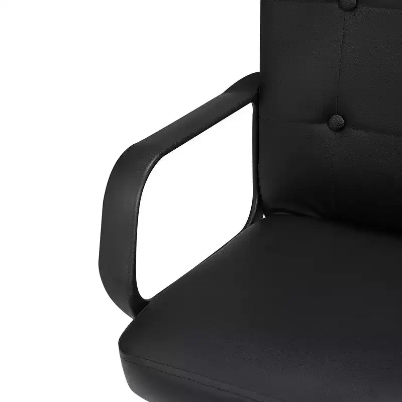 VECELO Home Office Desk Chair with Armrests, Mid Back Adjustable Height
