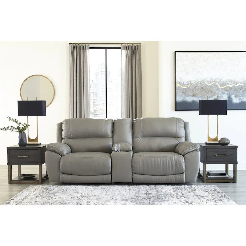 3-Piece Power Reclining Sectional Loveseat with Console
