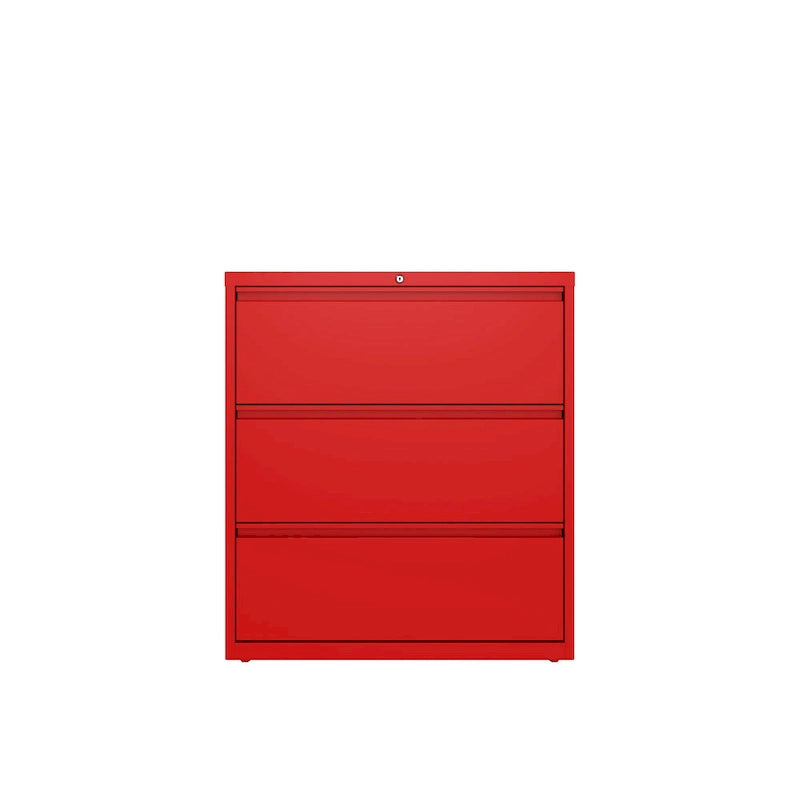 36-inch wide three-drawer chest of drawers, classic blue