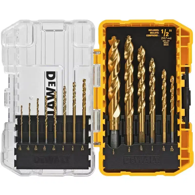 DeWALT Pilot Point Titanium Drill Bit Set, 14-Piece