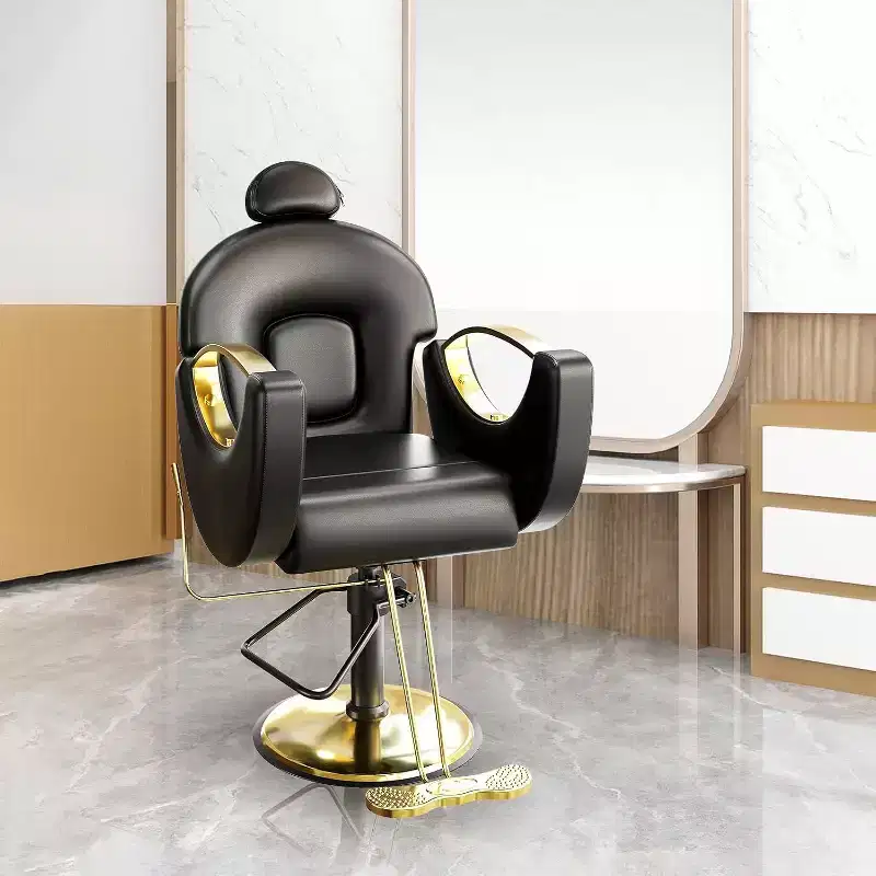 Reclining Salon Chair Hydraulic Barber Chair with 360 Swivel and Adjustable Height