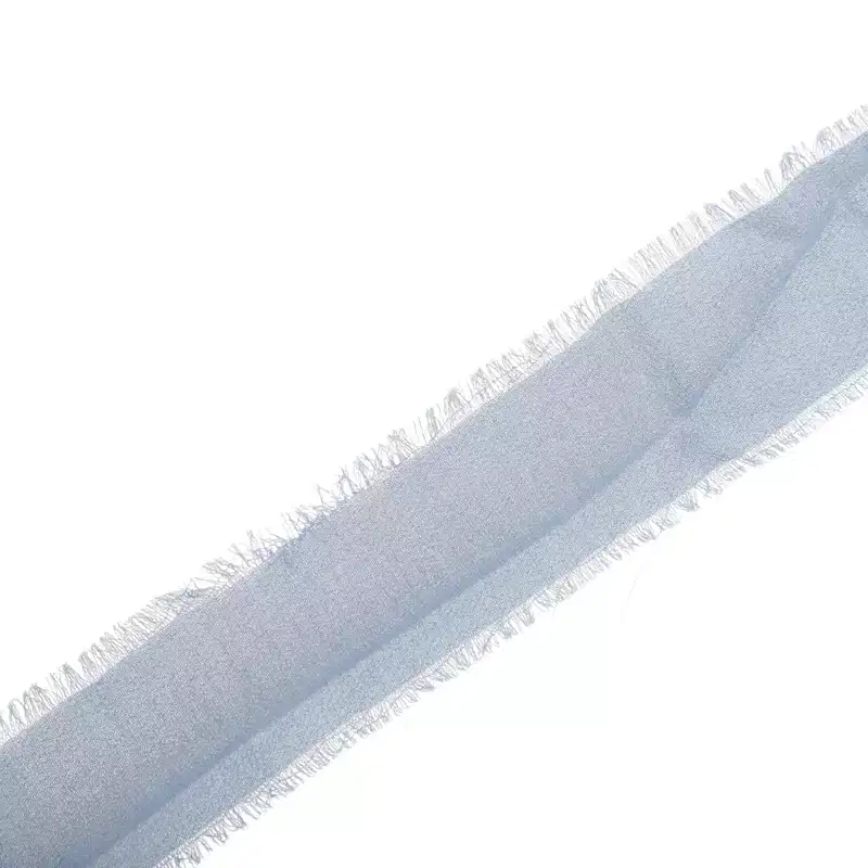 Unique Bargains Ribbon Tear-Away Frayed Edge Polyester 157.48x1.57 1 Pc