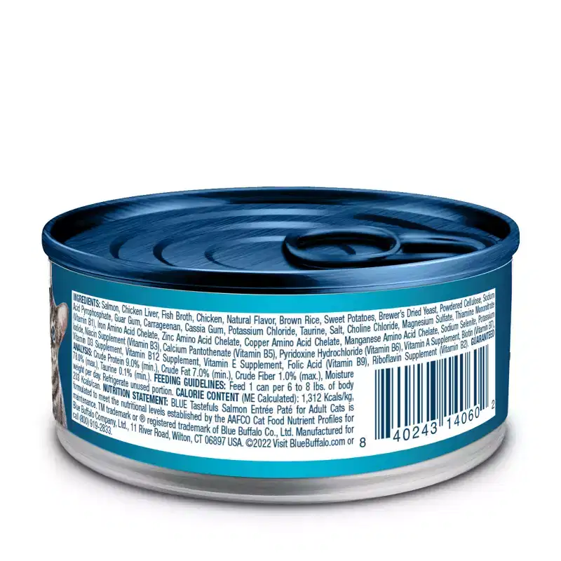 Blue Buffalo Tastefuls Natural Pate Wet Cat Food with Salmon Entrée - 5.5oz