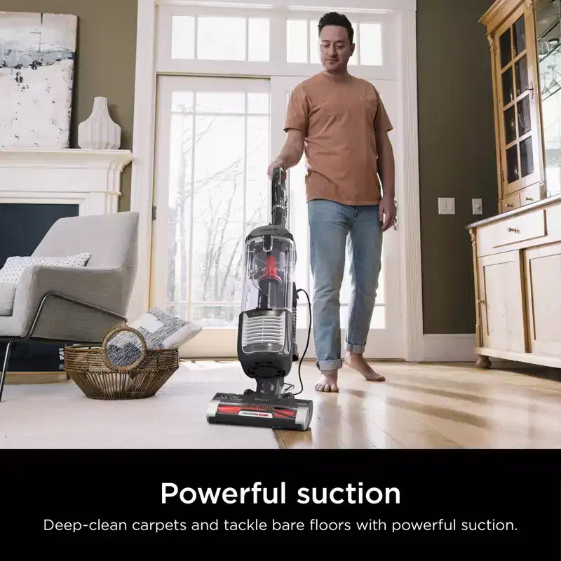 Shark Rotator Pet Upright Vacuum with PowerFins HairPro and Odor Neutralizer Technology ZU102 12" Cleaning Path Black