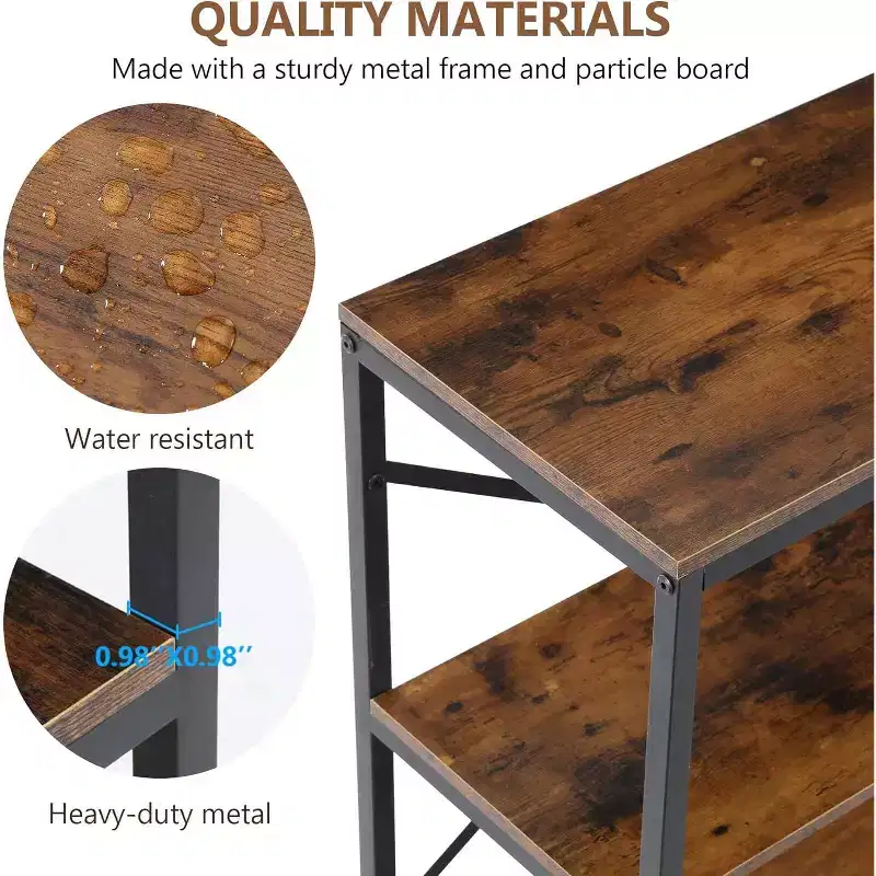 Tribesigns 70.9 Long Console Table, 3-Tier Hallway Entryway Table