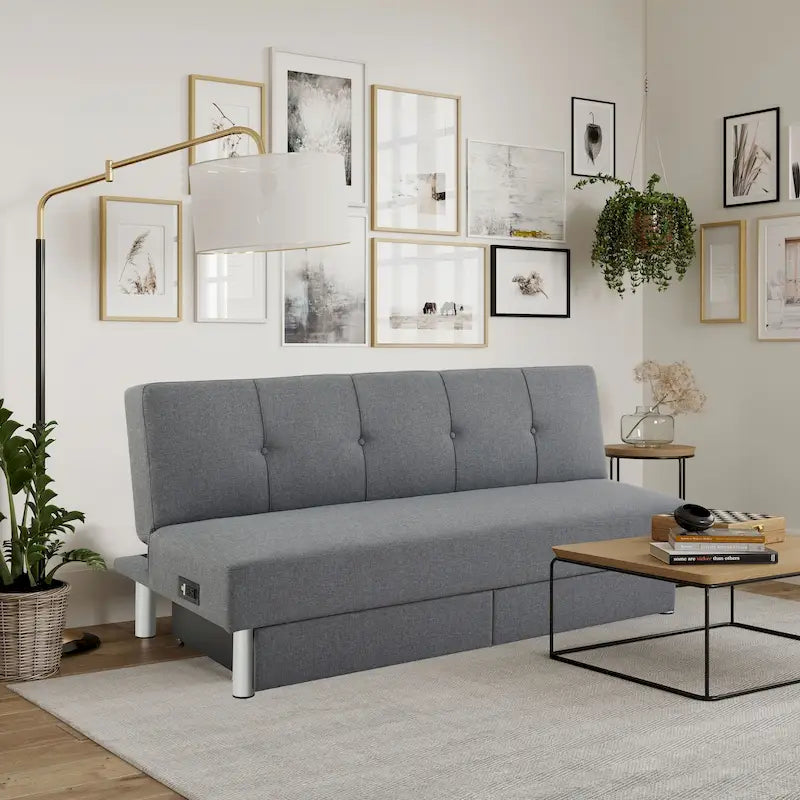 Convertible Sleeper Sofa with by