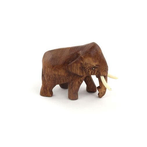 Carved Raintree Elephant, Mini