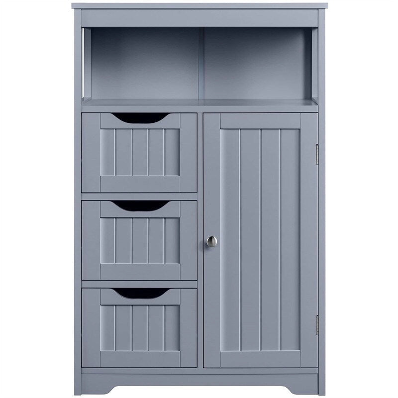 Wood Bathroom Floor Cabinet