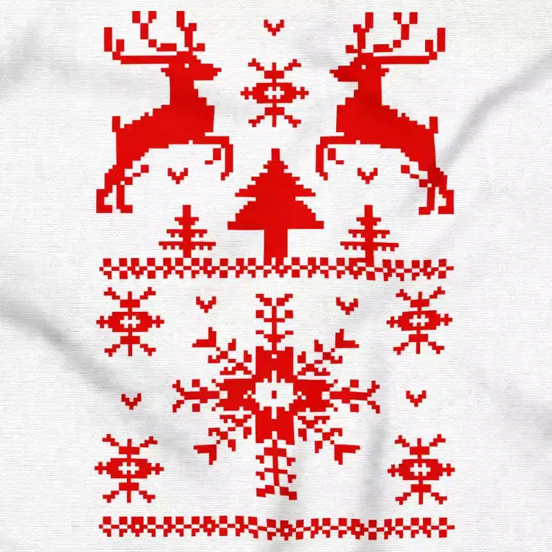 Ugly Christmas Reindeer Pattern Hoodie Sweatshirt Women Men Brisco Brands