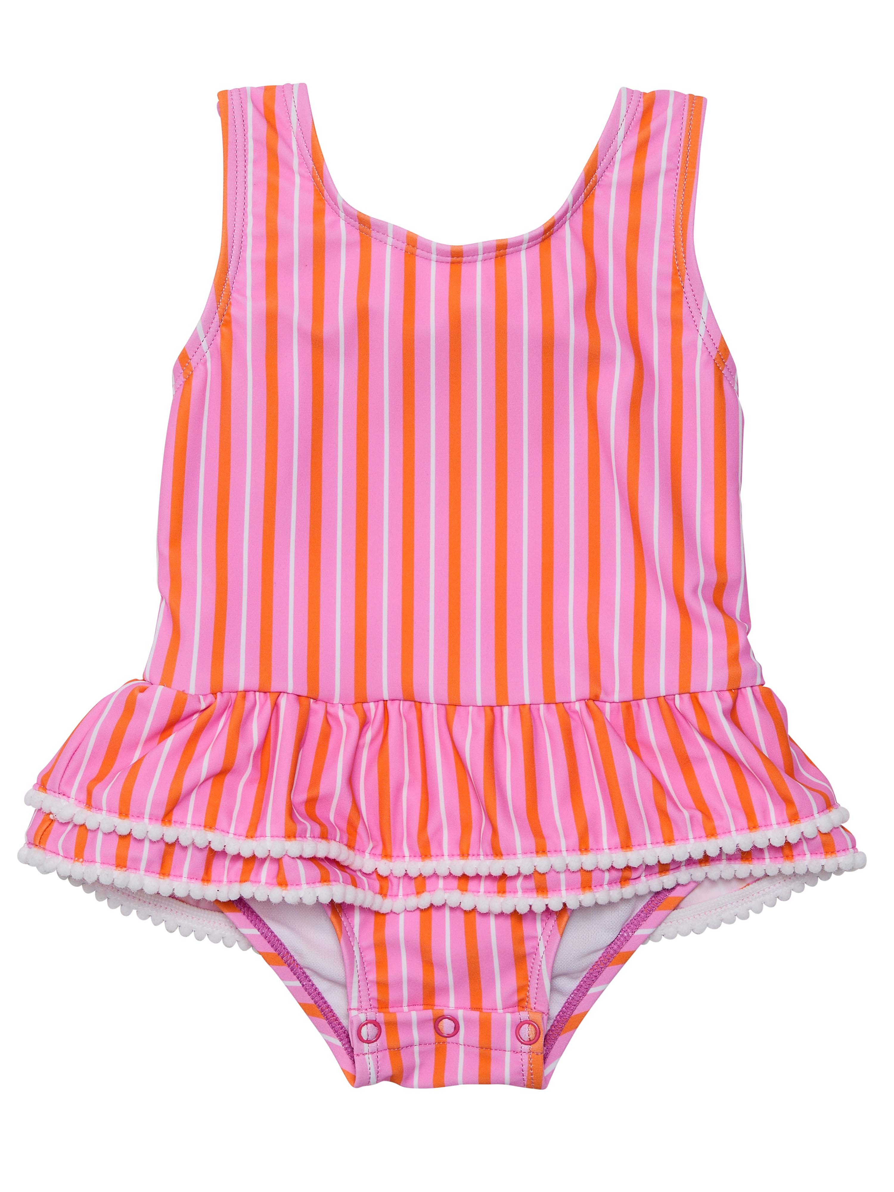 Stripy Sunset Skirted Swimsuit