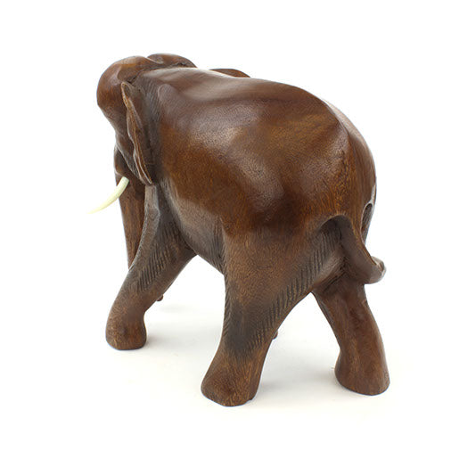 Carved Raintree Elephant, Large