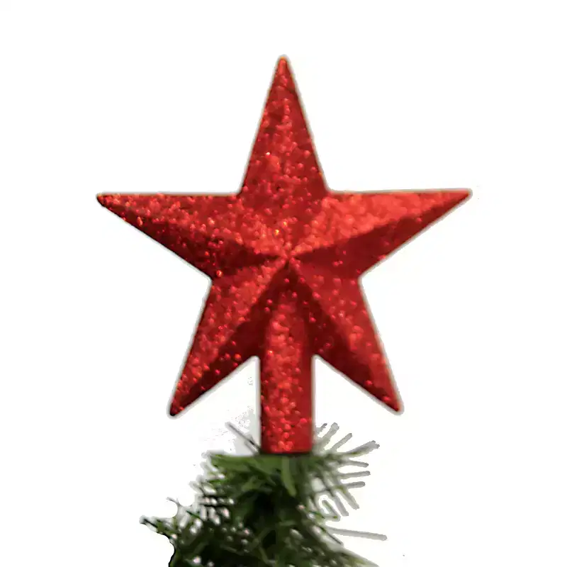 Tree Topper Finial 4.5 Mini Glittered Star Christmas Tree Topper - Tree Toppers