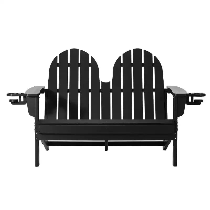 WestinTrends St. Augustine Outdoor Patio 49 HDPE Folding Adirondack Garden Bench