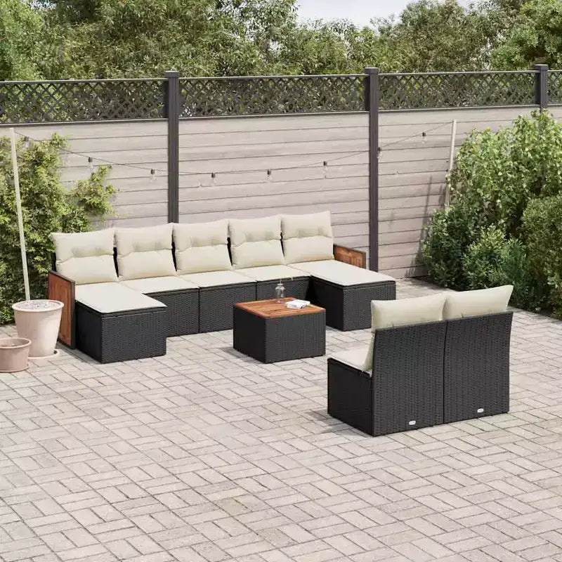 vidaXL Garden Sofa Set Poly Rattan Modular Modular
