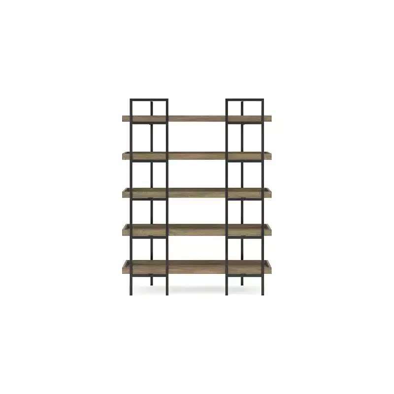 Signature Design by Ashley Montia 76 5 Shelf Bookcase, Light Brown