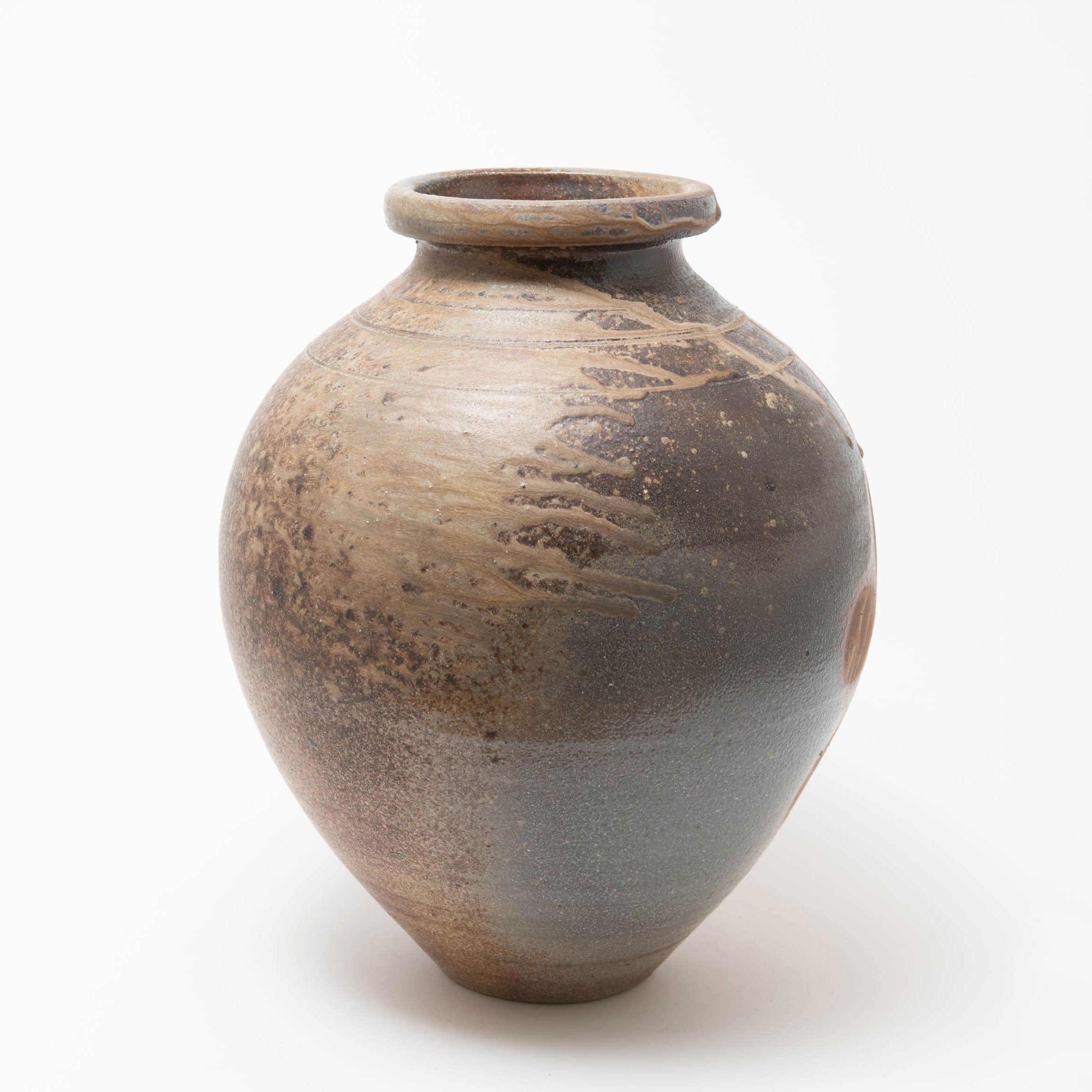 Unglazed Ash Side Fired Large Jar