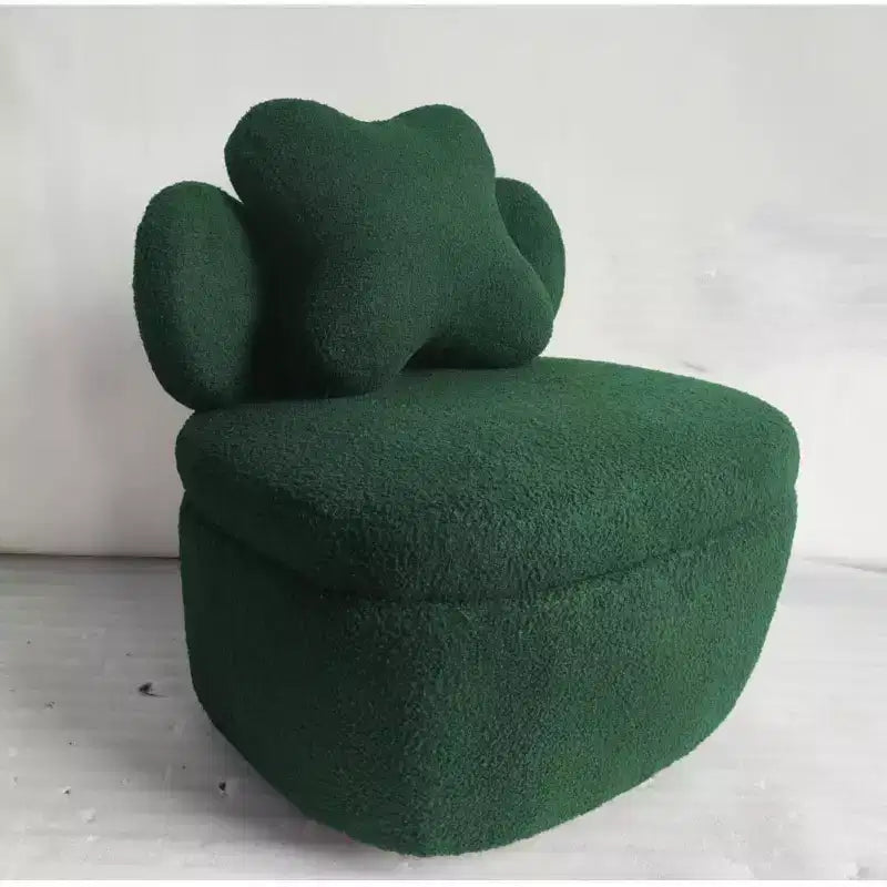 Teddy Bear Accent Chair, Fluffy Boucle Cloud Armchair for Living Room or Kids Room