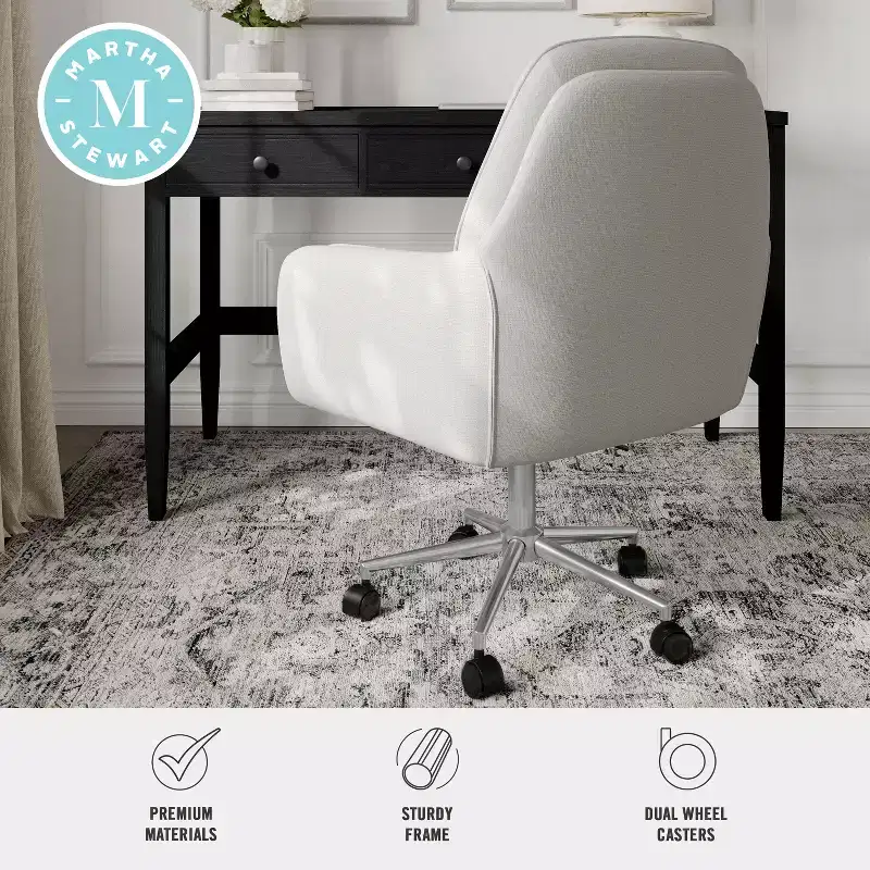 Martha Stewart Clara Upholstered Office Chair