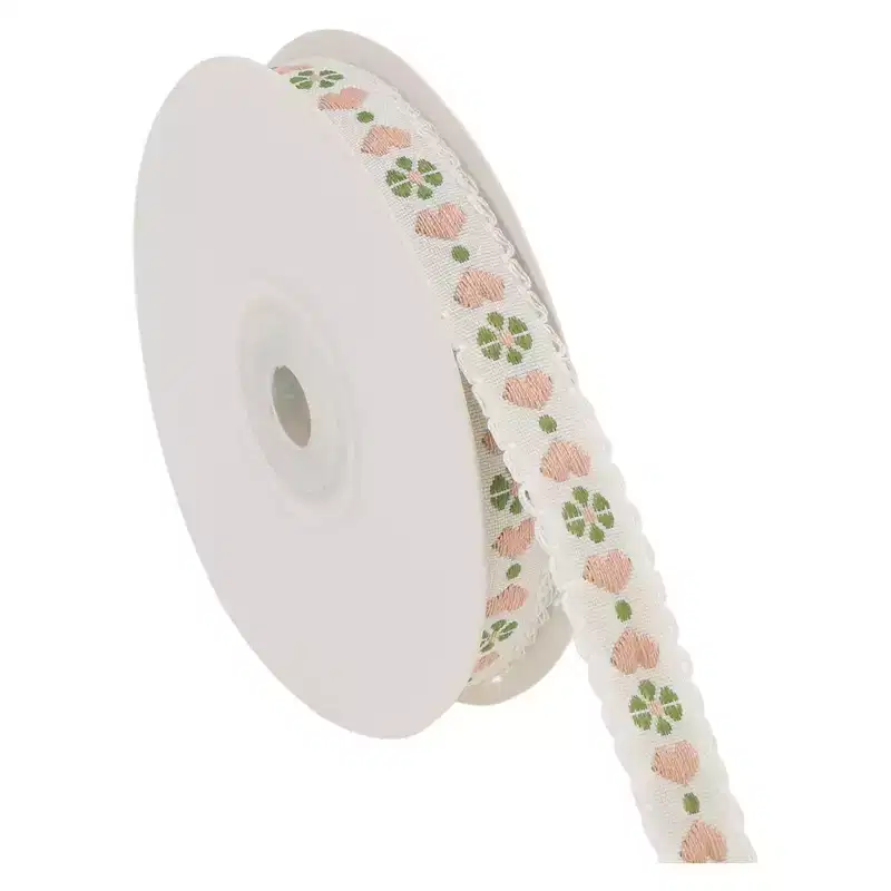 Unique Bargains 0.39x29.53' Heart Flower Gift Ribbon