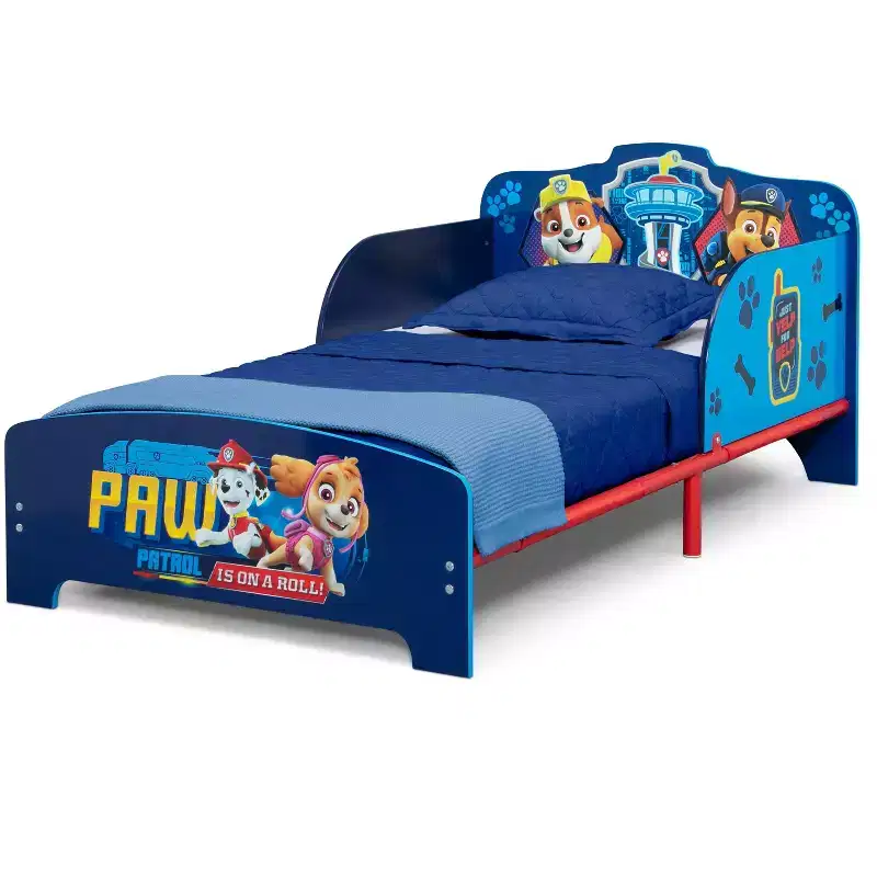 Delta Children PAW Patrol Wood & Metal Toddler Bed