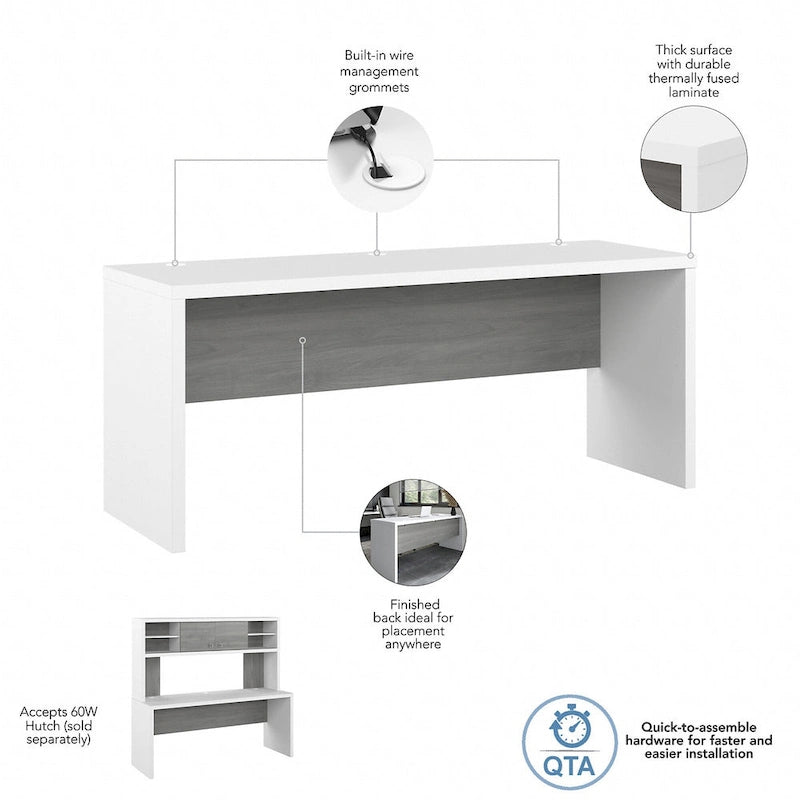 72-Inch Wide Computer Desk