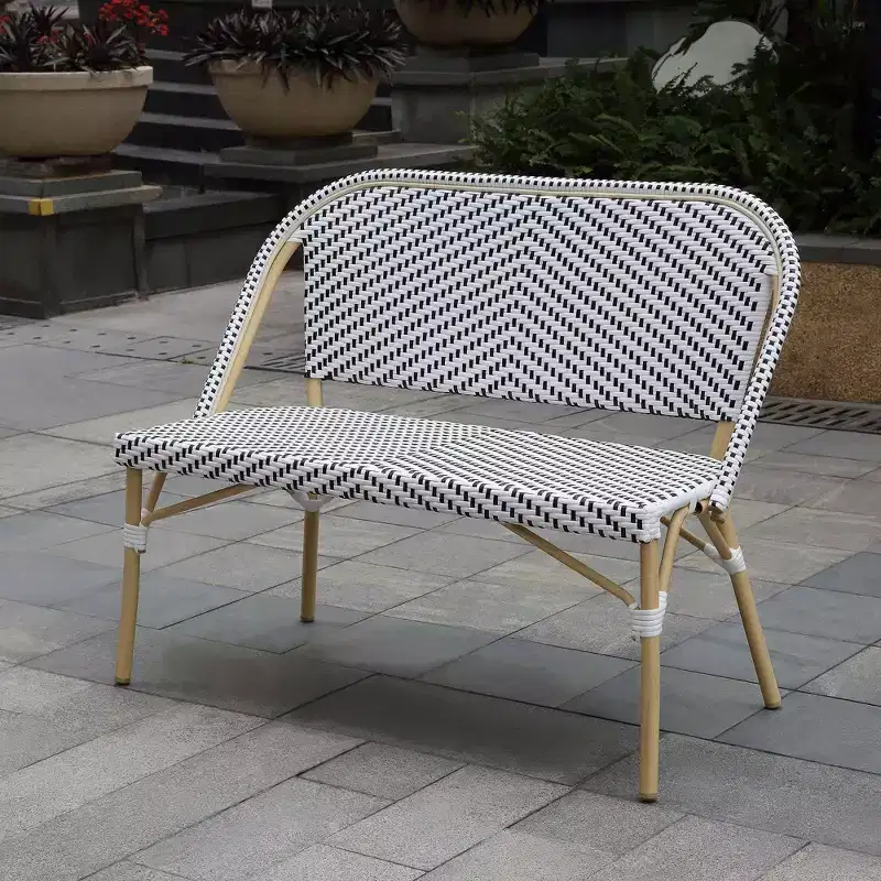 Alertis Patio Wicker Bench - miBasics