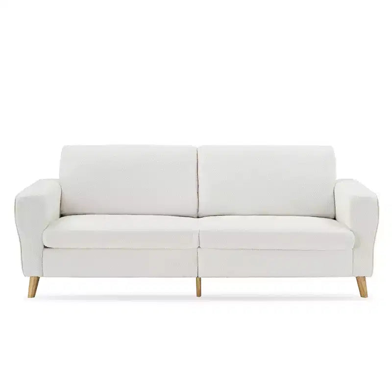 84in Modern 3-Seater Sofa with Streamlined Armrest and Deep Seat, 1000 lb Capacity
