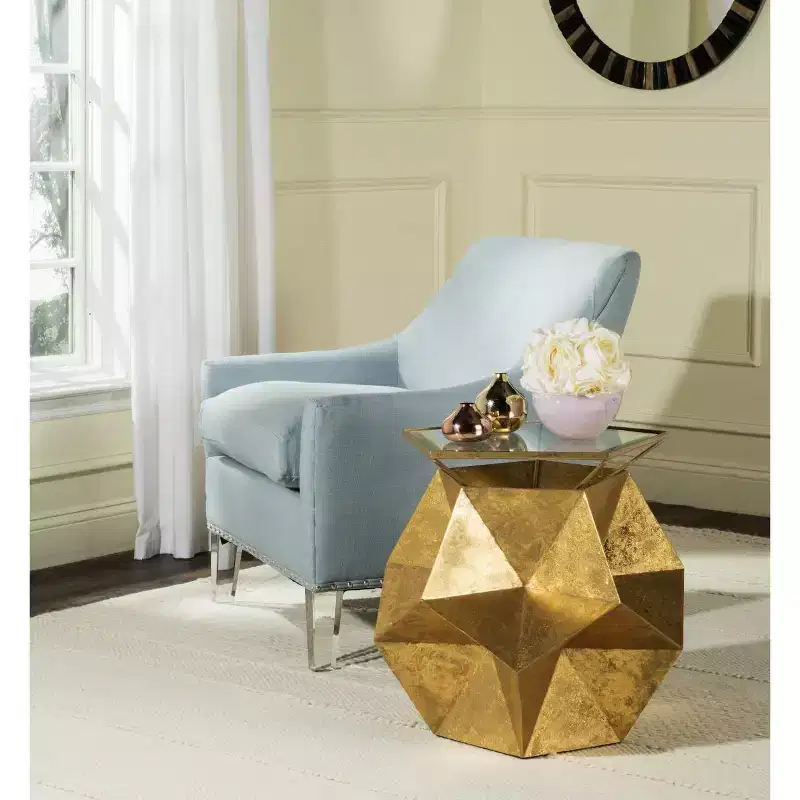 Iona Side Table - FOX3252A - Gold - Safavieh Couture