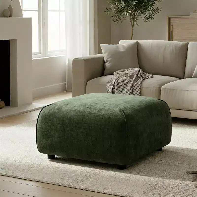 Christopher Knight Home Philomena Modern Upholstered Square Ottoman
