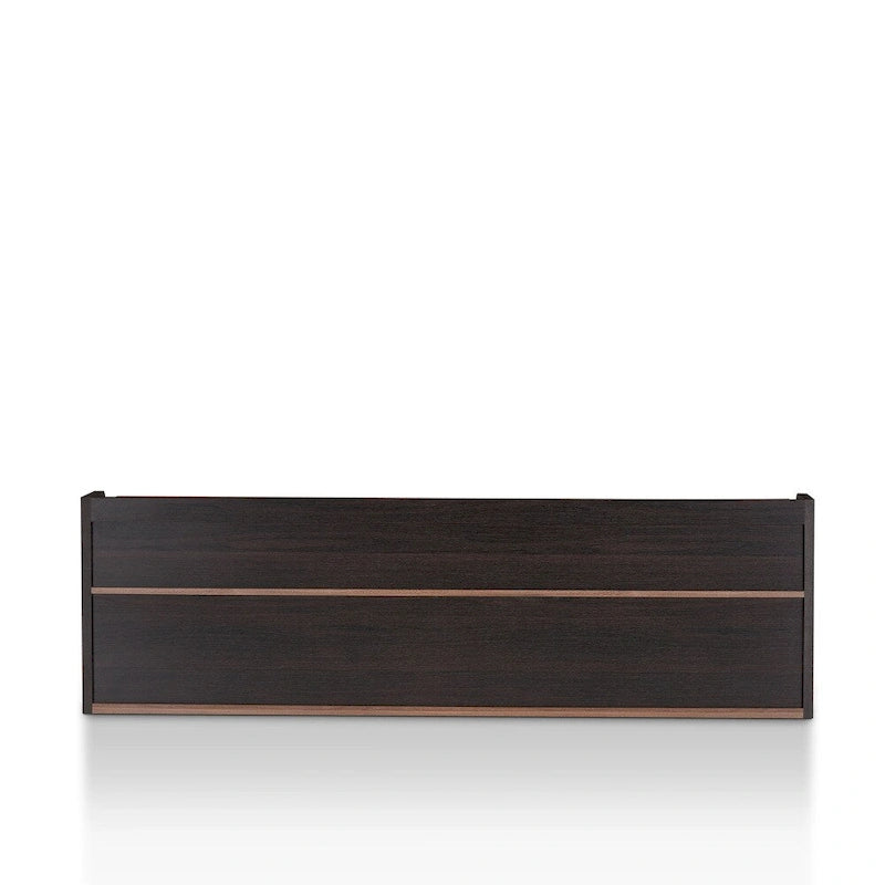 Modern Walnut 73-Inch 3-Drawer TV Console
