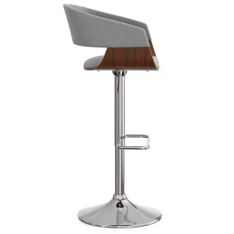Calinda Adjustable Swivel Barstool Stone Gray - WyndenHall
