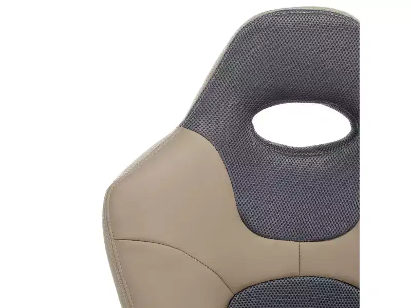Belinda Swivel Desk Chair - Height Adjustable - FOX8503 - Black/Grey - Safavieh