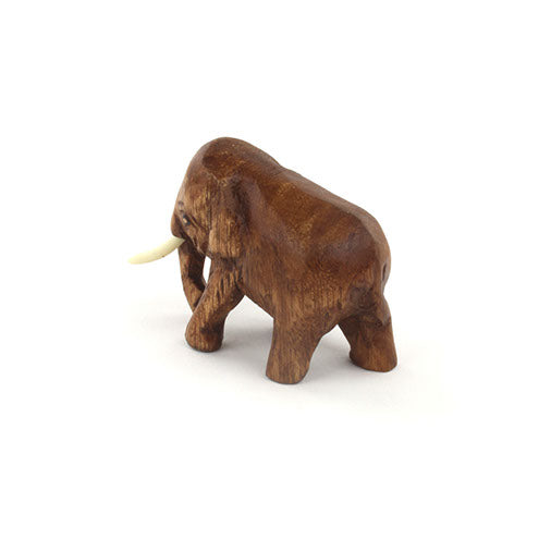 Carved Raintree Elephant, Mini