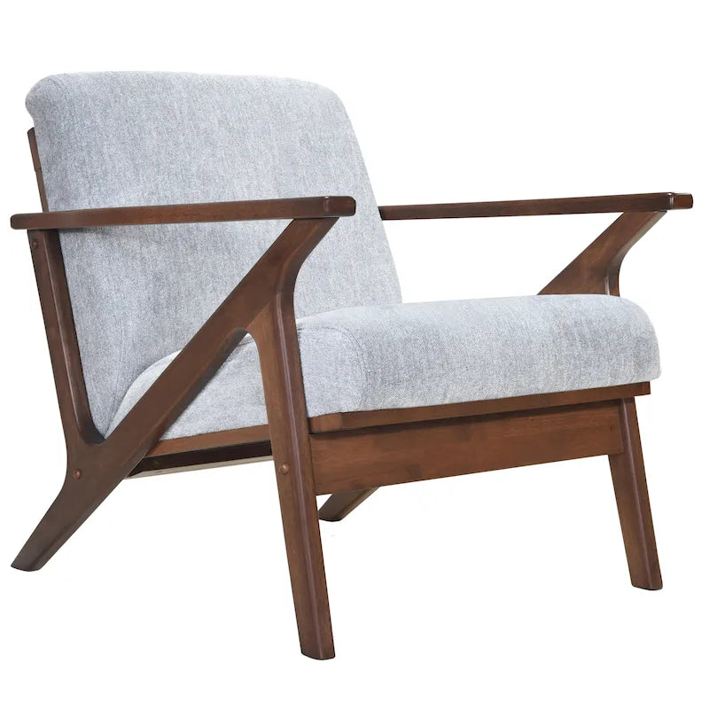 Mid-Century Modern Lounge Chair with Plush Cushioning