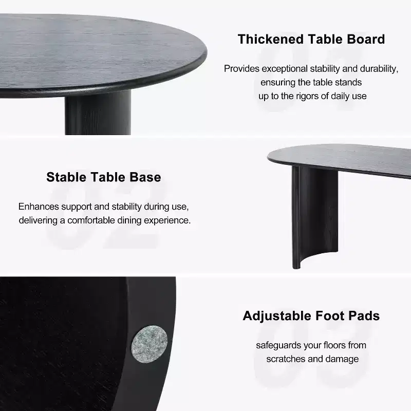 Dovelina Dining Table Modern Wood Kitchen Table Dining Room Table