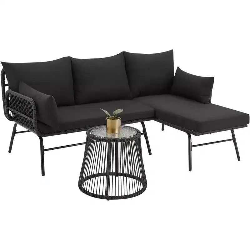 EROMMY 3 Piece Patio Conversation Sets
