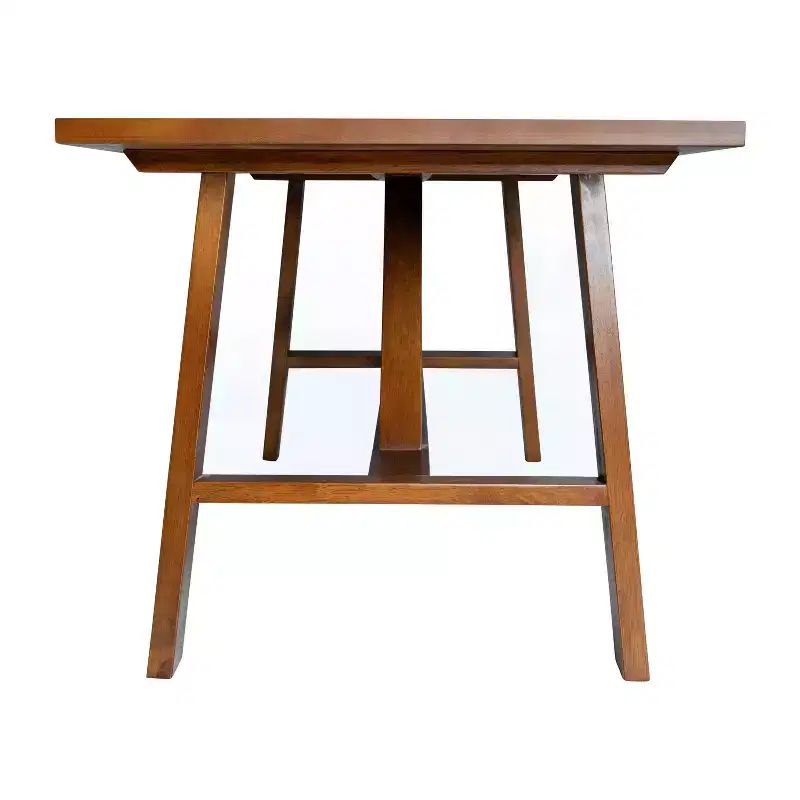 Flash Furniture Eli Solid Wood Farmhouse Coffee Table, Trestle Style Accent Table