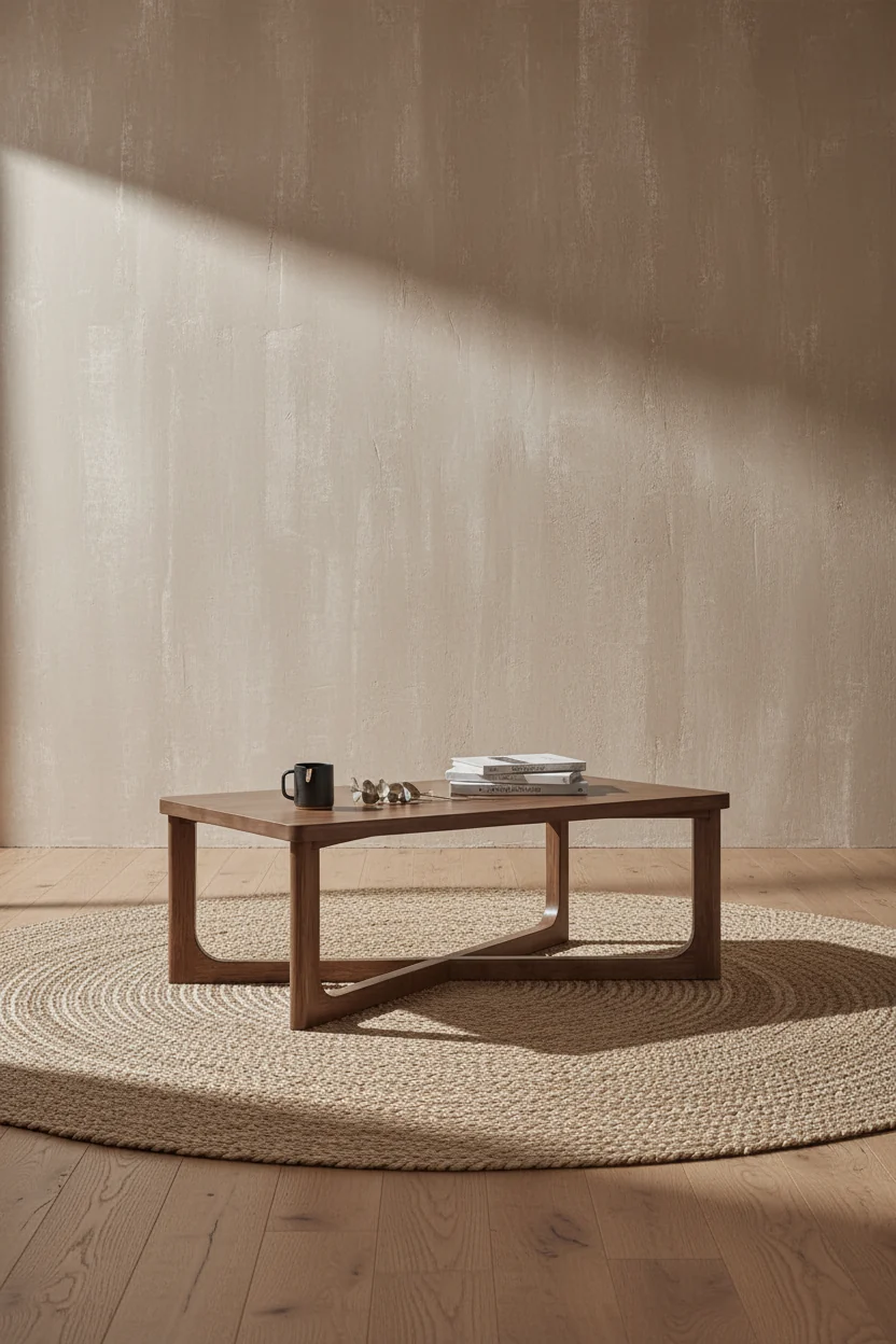 48 Coffee Table - Light Brown Hickory