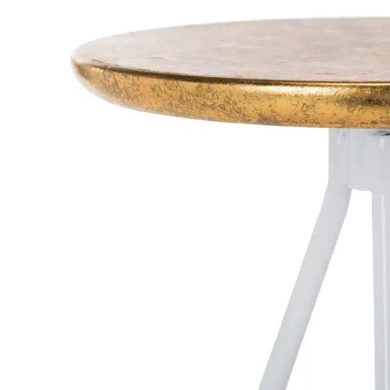 Galexia Counter Stool - BST3201C - Gold/White - Safavieh