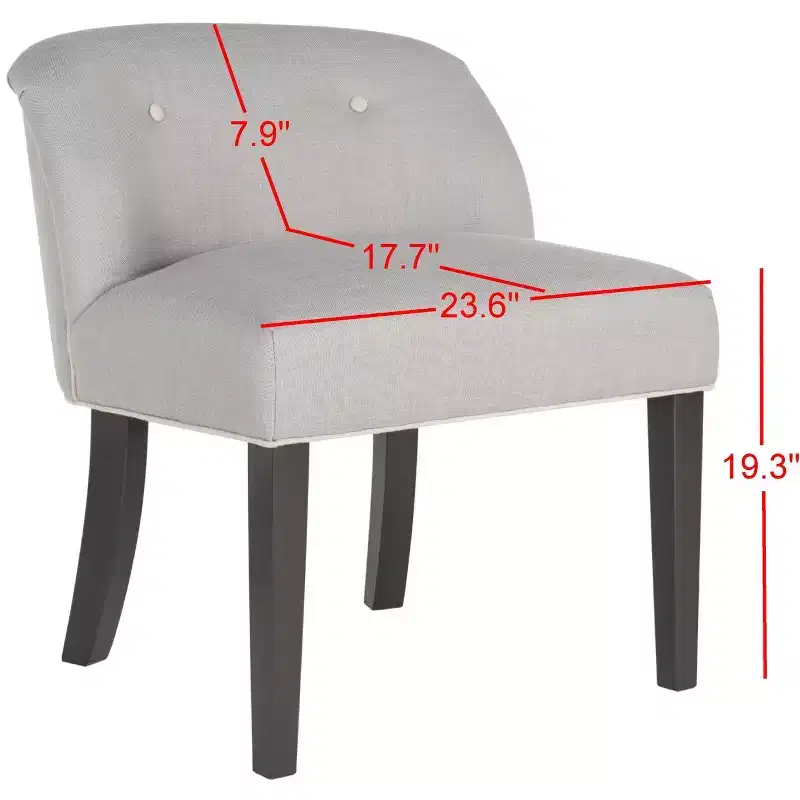 Bell Vanity Chair - MCR4203 - Artic Grey/Taupe - Safavieh Couture