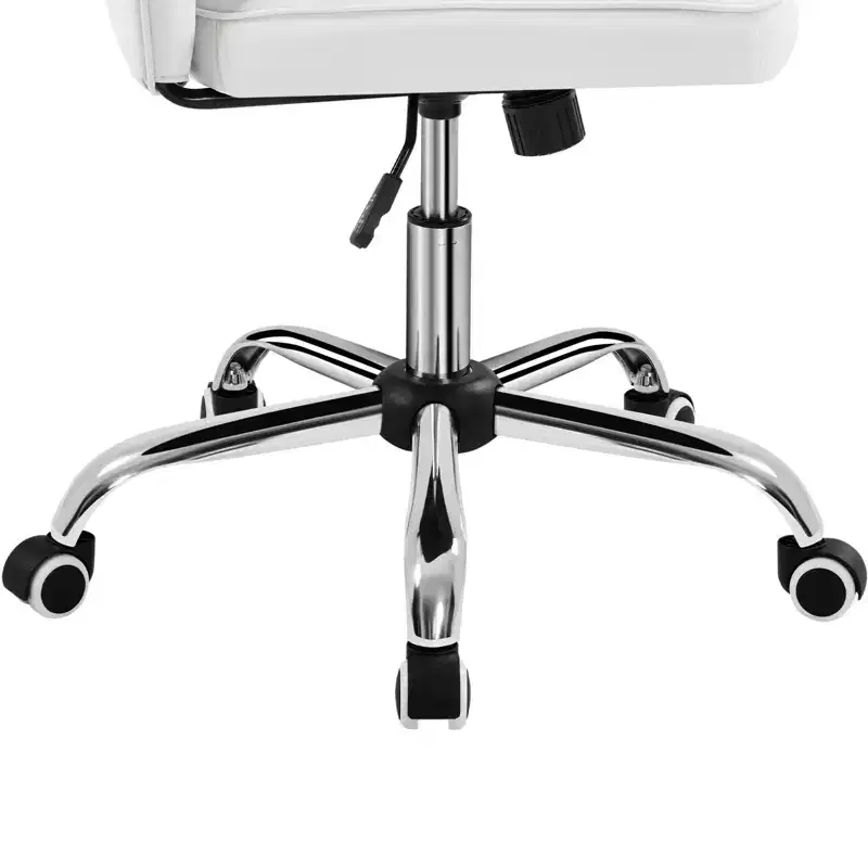 Yaheetech Modern Mid-back Office Chair Armless Desk Chair