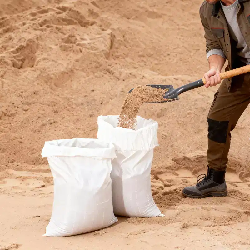 VEVOR Empty Sandbags, 1000 Packs 16 x 26 in, 50lb Capacity Woven Polypropylene Sandbags, Tear-Resistant & UV-Resistant Sand Bags, White